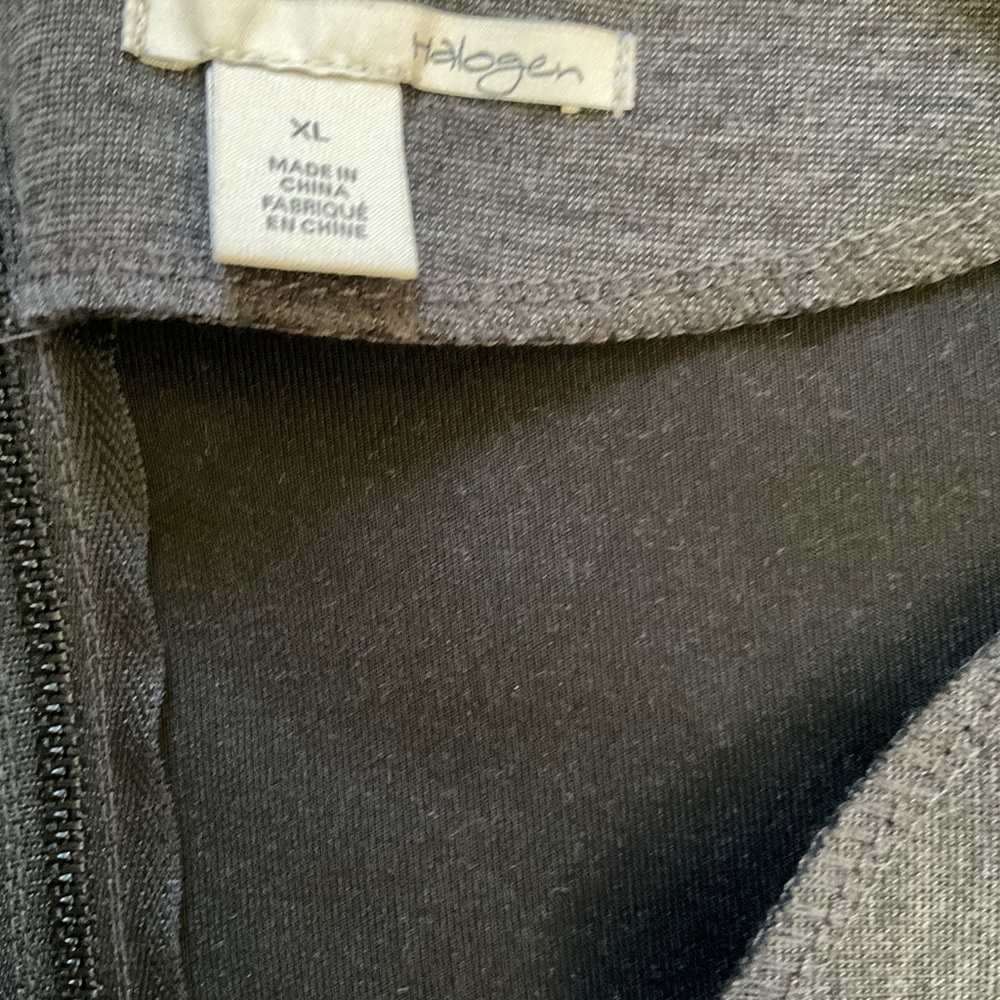 Halogen shift dress extra large gray, dark charcoal, Heather 2 front pockets NWT - Picture 10 of 16